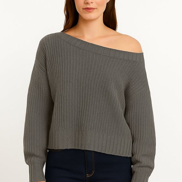 Nasty Gal Sweaters - NASTY GAL COLLECTION - Oversized Off the Shoulder Knit Sweater (NEW)